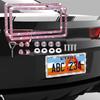 1/2Pcs 31*16cm Car Bling Crystal License Plate Frame Women Rhinestone License Plate Frame Cover Holder Car Accessories License Plate Covers Frames 6
