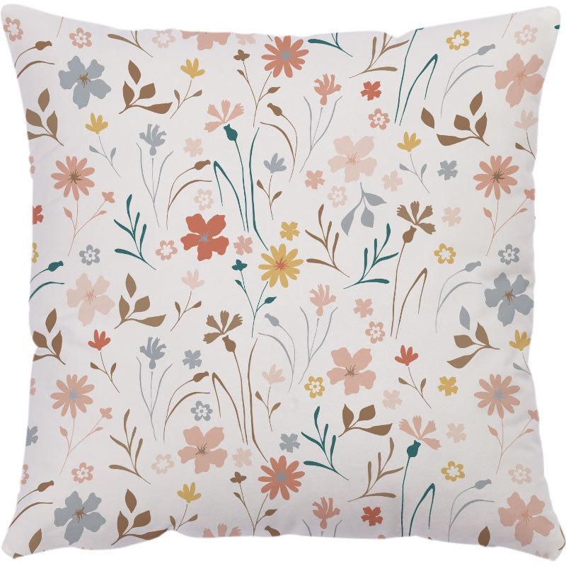 Luxury Home Decor Pillowcase Office Sofa Car Cushion Cover Rose Flower Print