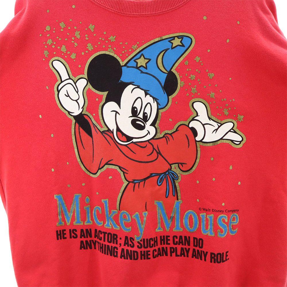 Mickey Family 90s Mickey Mouse Print Long Sleeve Trainer Men's Used