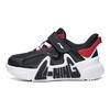 Li Ning Kids Shock Absorbing Wear Resistant Low Top Running Shoes Kids Running Shoes Black YKNT084-1