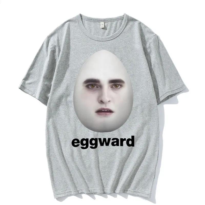 Maglietta Divertente Meme Hot Twilight Eggward Parodia di Edward Cullen Maglietta Humor Unisex Donna Casual Maglietta a Maniche Corte 100% Cotone Top
