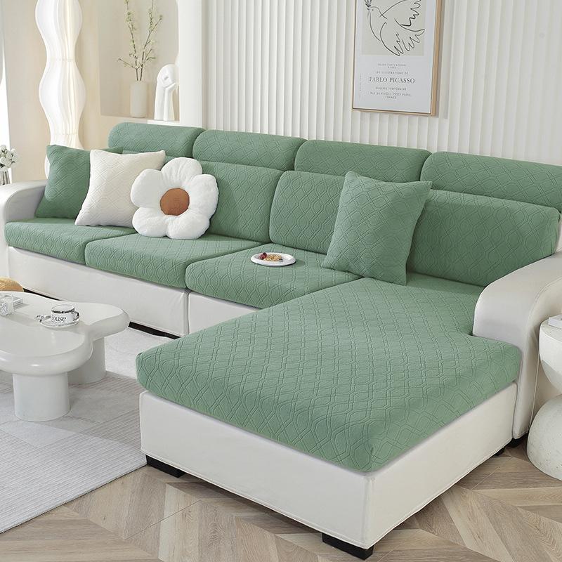 Thickened Elastic Sofa Cover Non-slip Simple Sofa Cover Cover Four Seasons Universal Solid Color Sofa Cushion Cover Full Cover Cloth