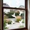Bird Safe Window Decal 9 Sheets Strike Prevention Decals UV-Reflective Static Cling Guard Sticker Stickers for Glass Collision Deterrent Wild