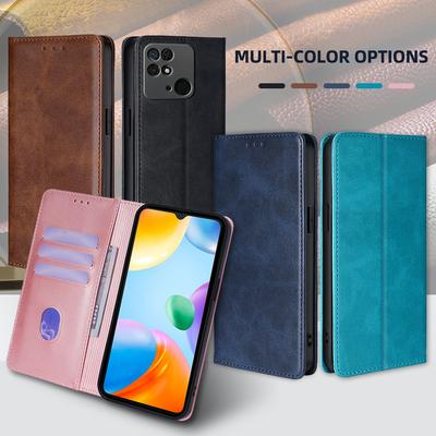 Redmi 10 Case Magnetic Flip Mobile Phone Case for Xiaomi Redmi 10 10A 10C 10X Pro Prime 2022 Leather Book Cover Card Slots