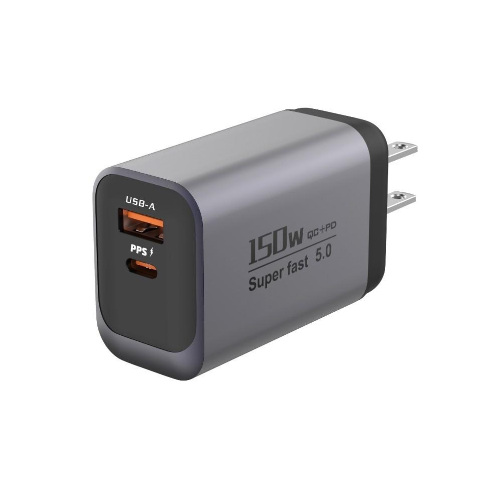 USB A+C 150W Charger Plug EU/US/UK Quick Charge Adapter for Huawei/Xiaomi/Samsung
