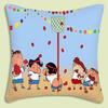 Cartoon Throw Pillow Covers Living Room Decoration Printed Sofa Cushion Cover Polyester Soft Pillowcase