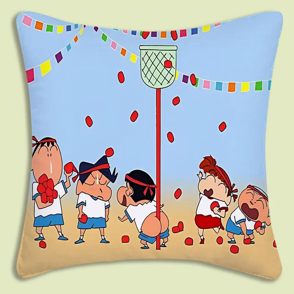 Cartoon Throw Pillow Covers Living Room Decoration Printed Sofa Cushion Cover Polyester Soft Pillowcase