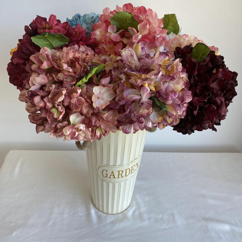 Künstliche Hortensienblume für DIY Büro Heimstyling Dekorationen Hochzeit