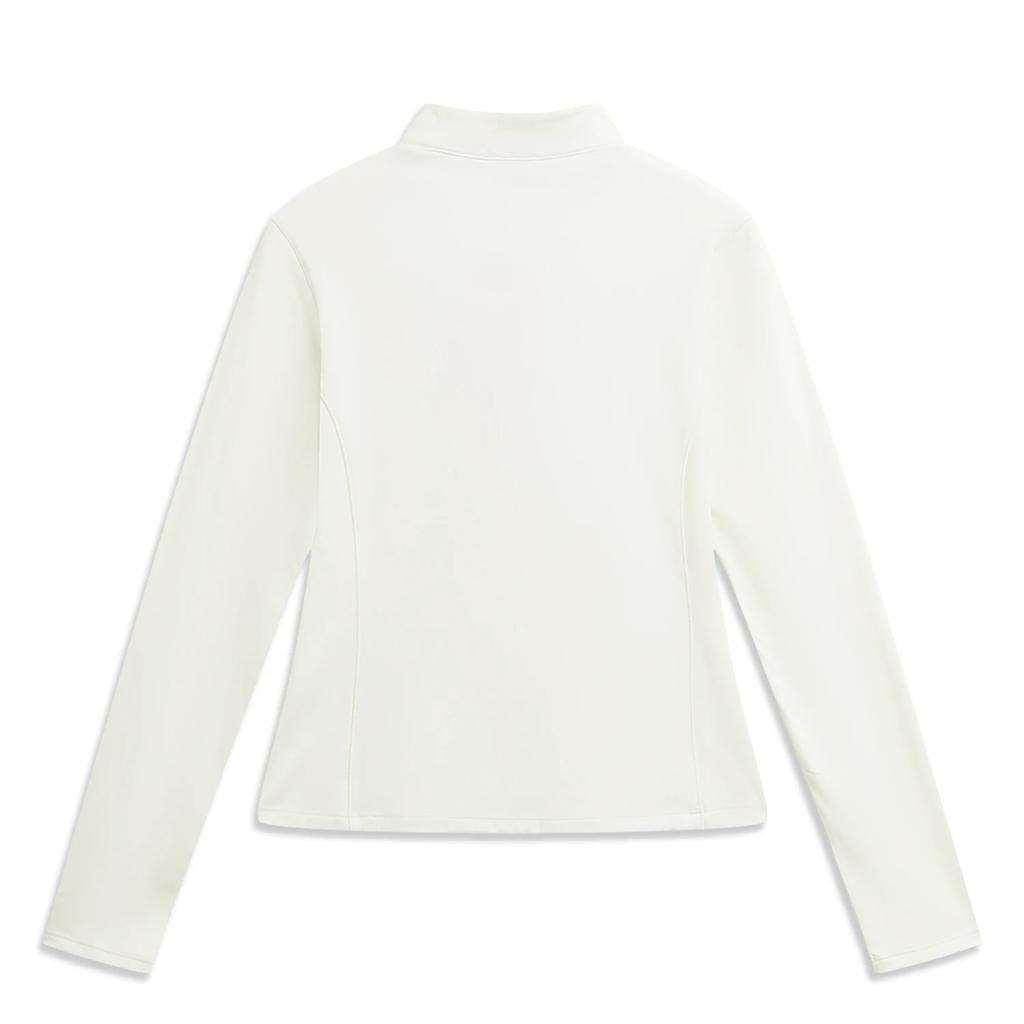 Li-Ning Athletic Lifestyle Series Letter Stand Collar Slim Fit Long Sleeve Regular T-Shirt Women tops ATLW072-1