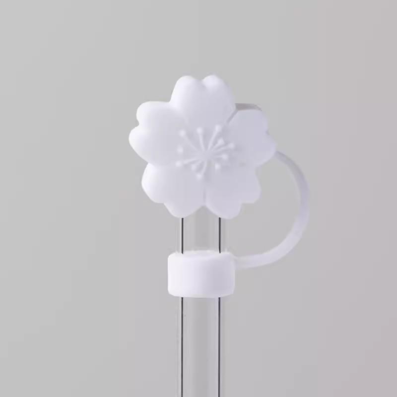 Cute Strawberry Straw Cover Caps For Stanley Cup 40 oz Tumbler Accessories Kawaii Silicone Straw Toppers Cap For 10mm Straws