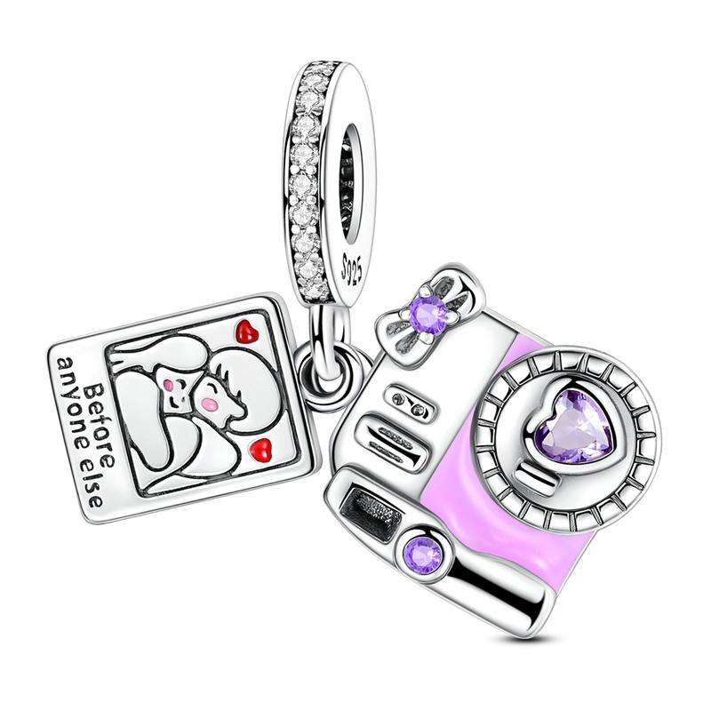 Neue Kupferanhänger Perlen Sternenhimmel Ballettschuhe Liebesherzform Anhänger Passen Original Armband DIY Schmuck Geschenk