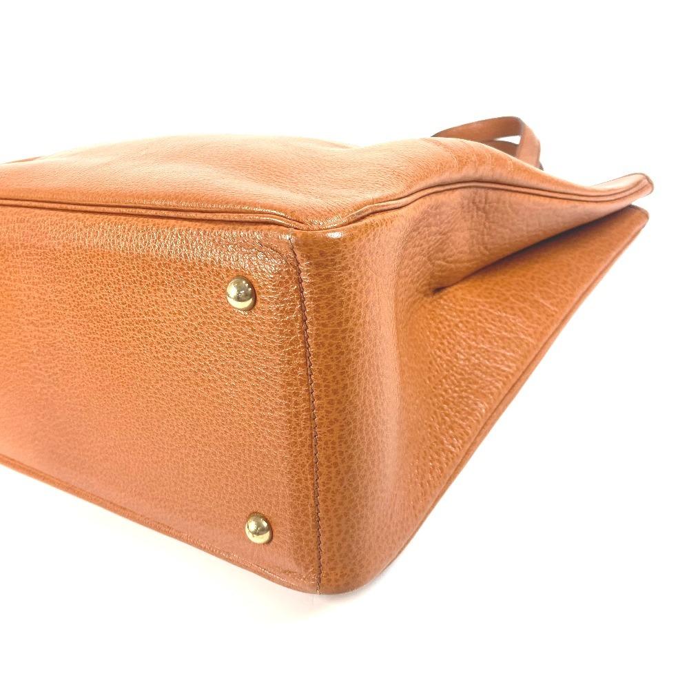 HERMES gallop Shoulder Bag, Vertical, Shoulder Bag Tote Bag Leather Gold Brown