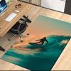 surf Printed Carpet, for Office Chair Living Room Bedroom Kitchen Room Decor Gifts.