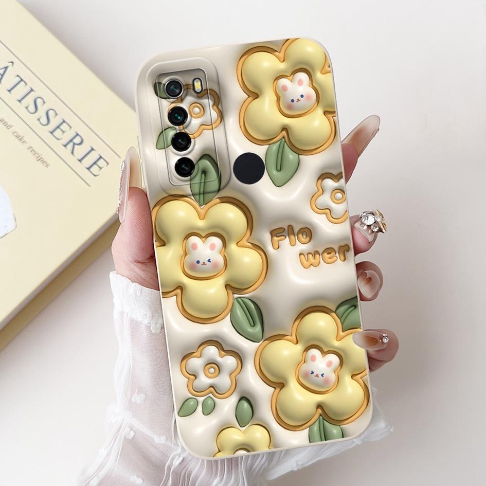 For Xiaomi Redmi Note 8 8T Case Fashion Painted Camera Protection Square Silicone Coque Soft Cover For Redmi Note8 Note8T Fundas