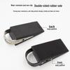 Non-slip Rubber Wood and Stainless Steel Door Stopper for Glass and Thick Doors