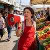Outdoor Handheld Loudspeaker With Recording Bluetooth Speaker For Street Vendors And Promotions