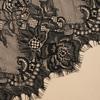 White Lace Veil Delicate Floral Embroidery Breathable Soft Mesh Lightweight Bridal Veil for Formal Church Wedding