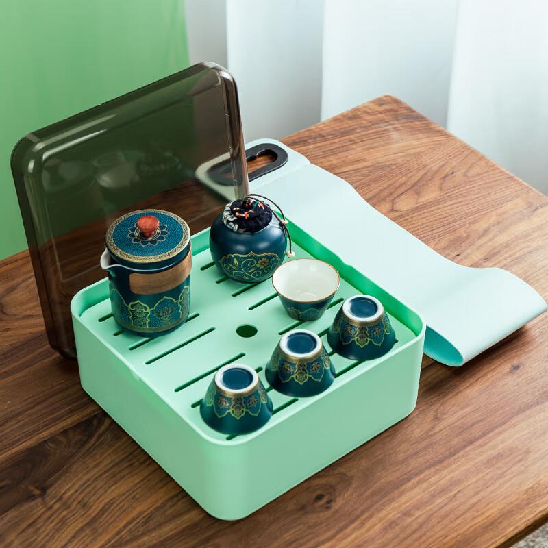 

JANLA Yinshan Hall Portable Ceramic Kung Fu Tea Set