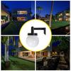 Modern Outdoor Led Wall Light Glass Stainless Steel Globe Design Ip44 Certified