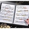 2pcs black, non reflective, modifiable, transparent insert, storage book, sheet music, music score folder,Music score folder,