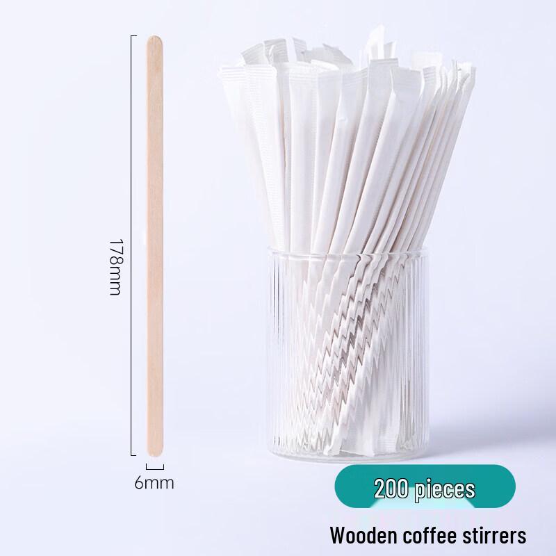 Qiwei Individually Wrapped Disposable Coffee Stirring Straws