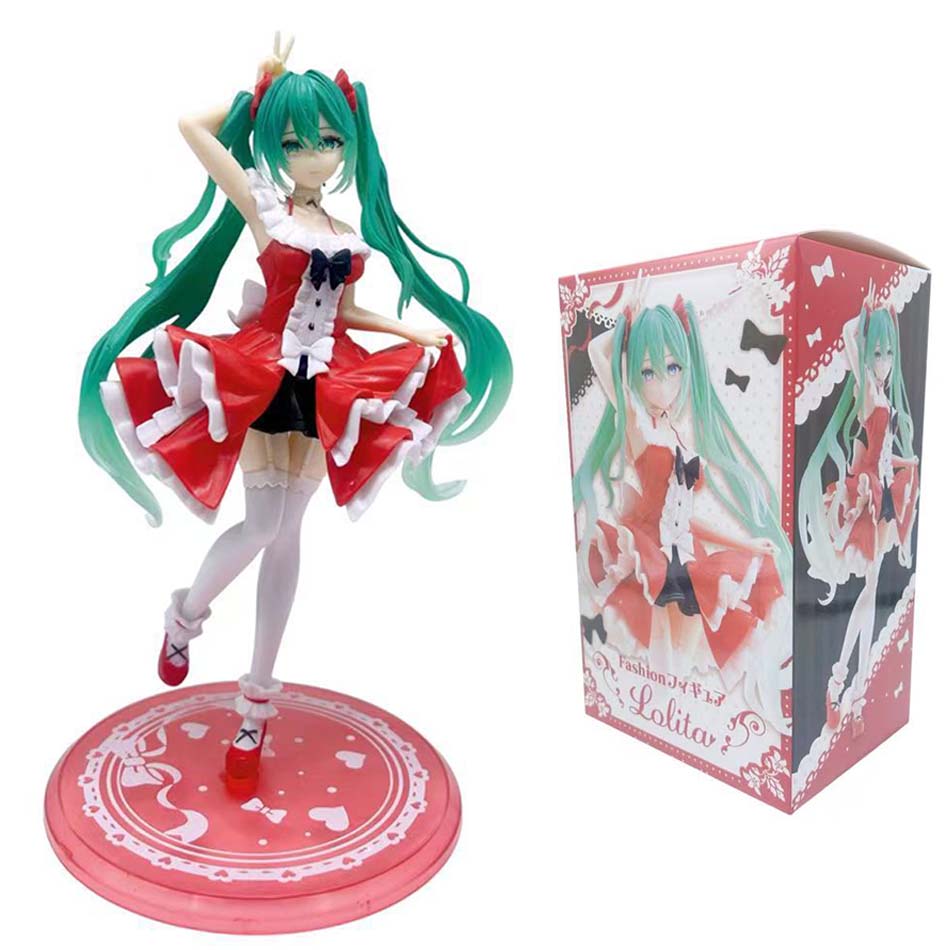 20cm Sexy Girl Hatsune Miku Anime Figure Fashion Subclture Miku Action Figure Christmas Gift PVC Collection Model Doll Toys