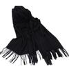 Unisex Thickened Warm Scarf - Solid Light Gray & Hemp Gray Cashmere Blend for Autumn/Winter