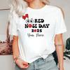 Custom Printed Tshirt Uk ,2025 Red Nose Day Kids Comic T-shirt ,Red Nose Bow