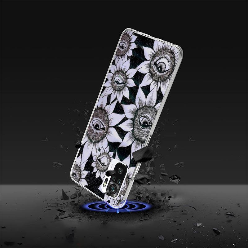 Dark Demon Black Skeleton Case Phone Cover for Xiaomi Redmi Note 14 13 12S 12 11S 11 11T 11E 10S 10 Pro Plus 5G Trend Fundas Not
