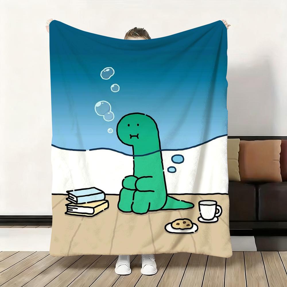 Cartoon Art J-Joguman Throw Flannel Fluffy Soft Blanket Warm Skin-Friendly Throw for Sofa Bed Office Nap Winter