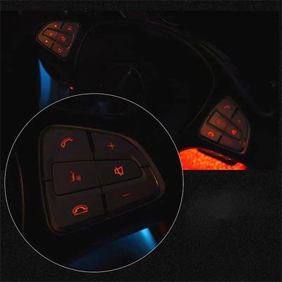 Chrom Lenkrad Tastenaufkleber Abdeckung Für Mercedes Benz A B GLA GLS GLE CLS