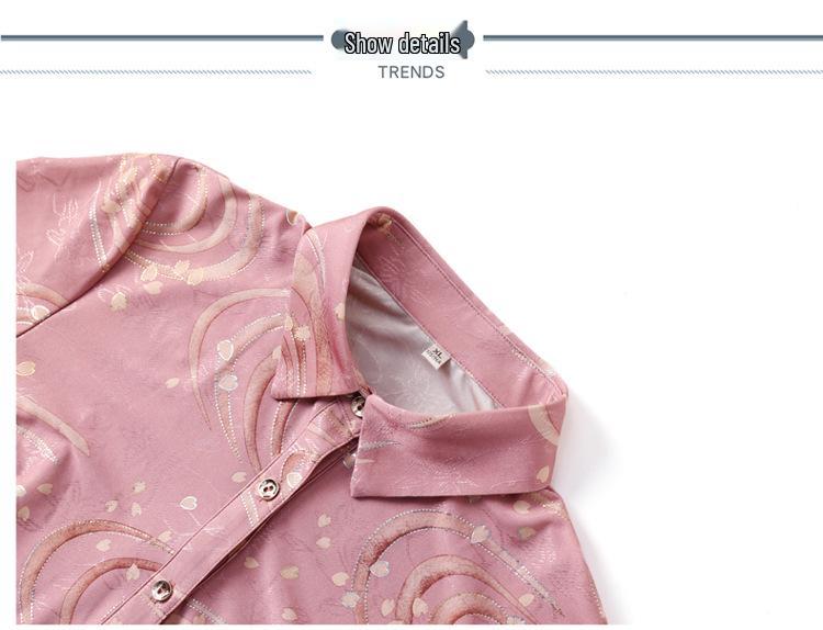 Chiffon-Langarmbluse für den frühen Sommer für Frauen mittleren und höheren Alters