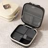 Pill Box with 7 Compartments Double Layer Design Moisture-Proof Buckle And Sliding Time Marker Organizer for Travel