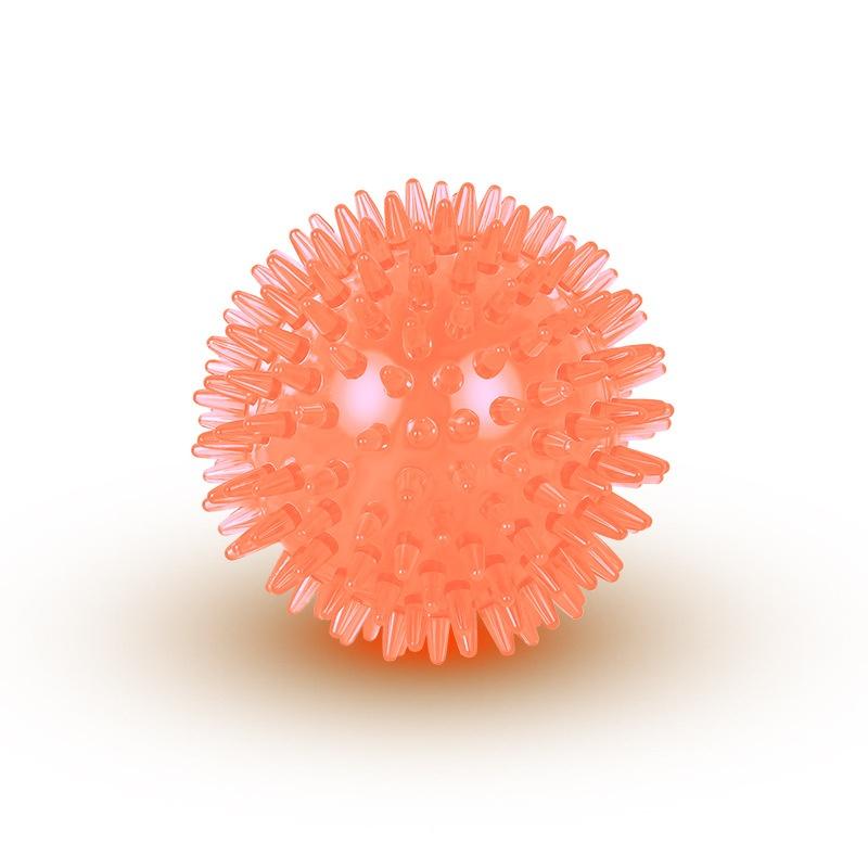 

Новый мяч для питомца, игрушка для кошки, щенка, звучащая игрушка, мяч для чистки зубов, тренировочная игрушка для питомца, игрушка для жевания зубов, шарики с шипами, аксессуары 6.5cm оранжевый