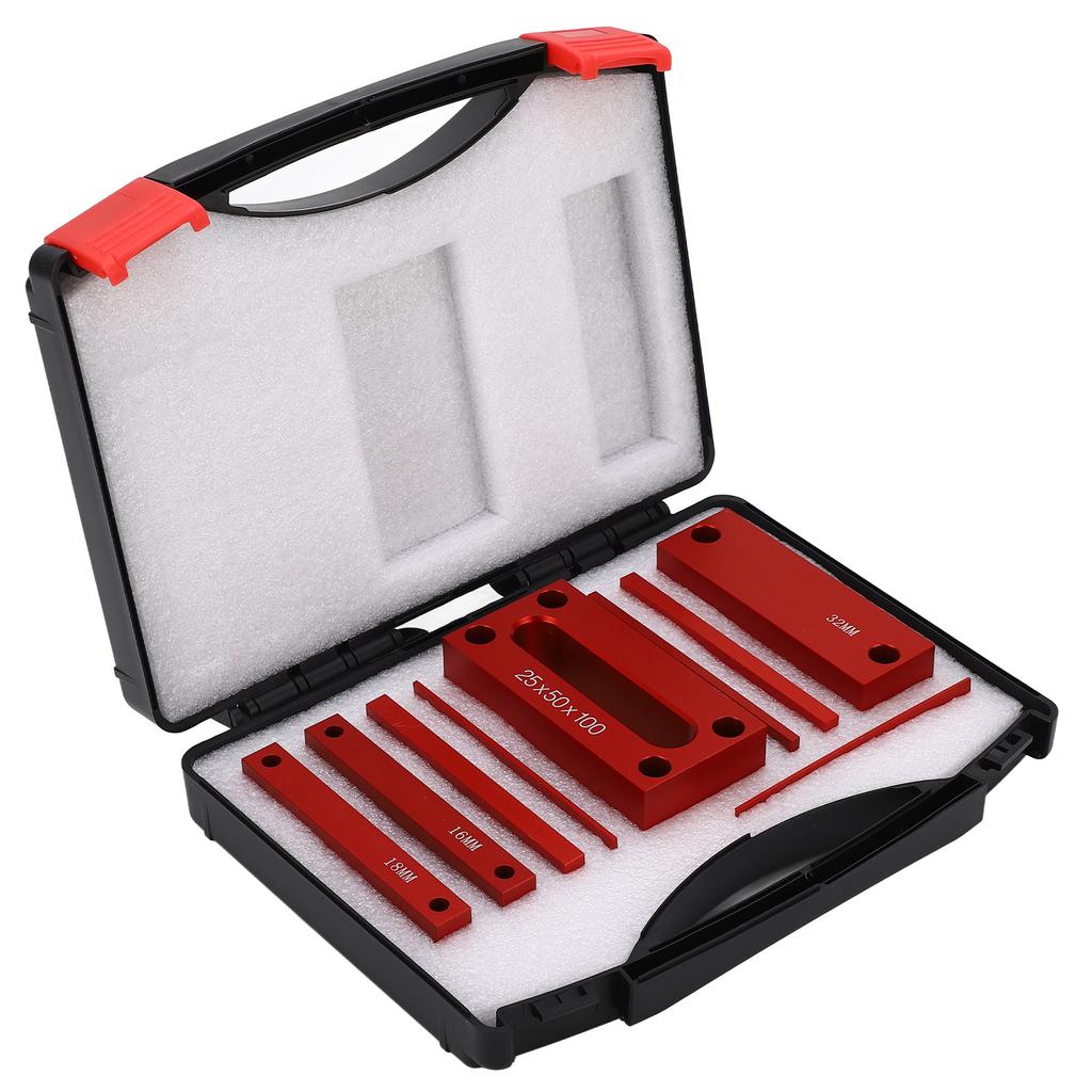 9PCS Height Gauge Blocks Aluminum Alloy Woodworking Setup Bars for Milling Machine Table Saw