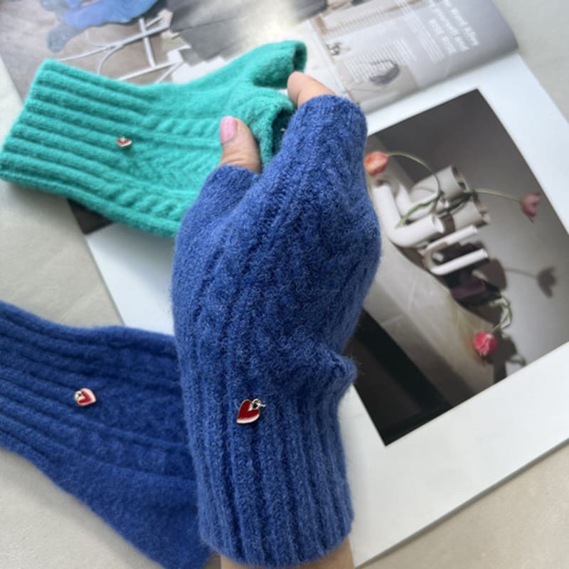 THEHEE Herringbone Heart Knit Hand Warmer