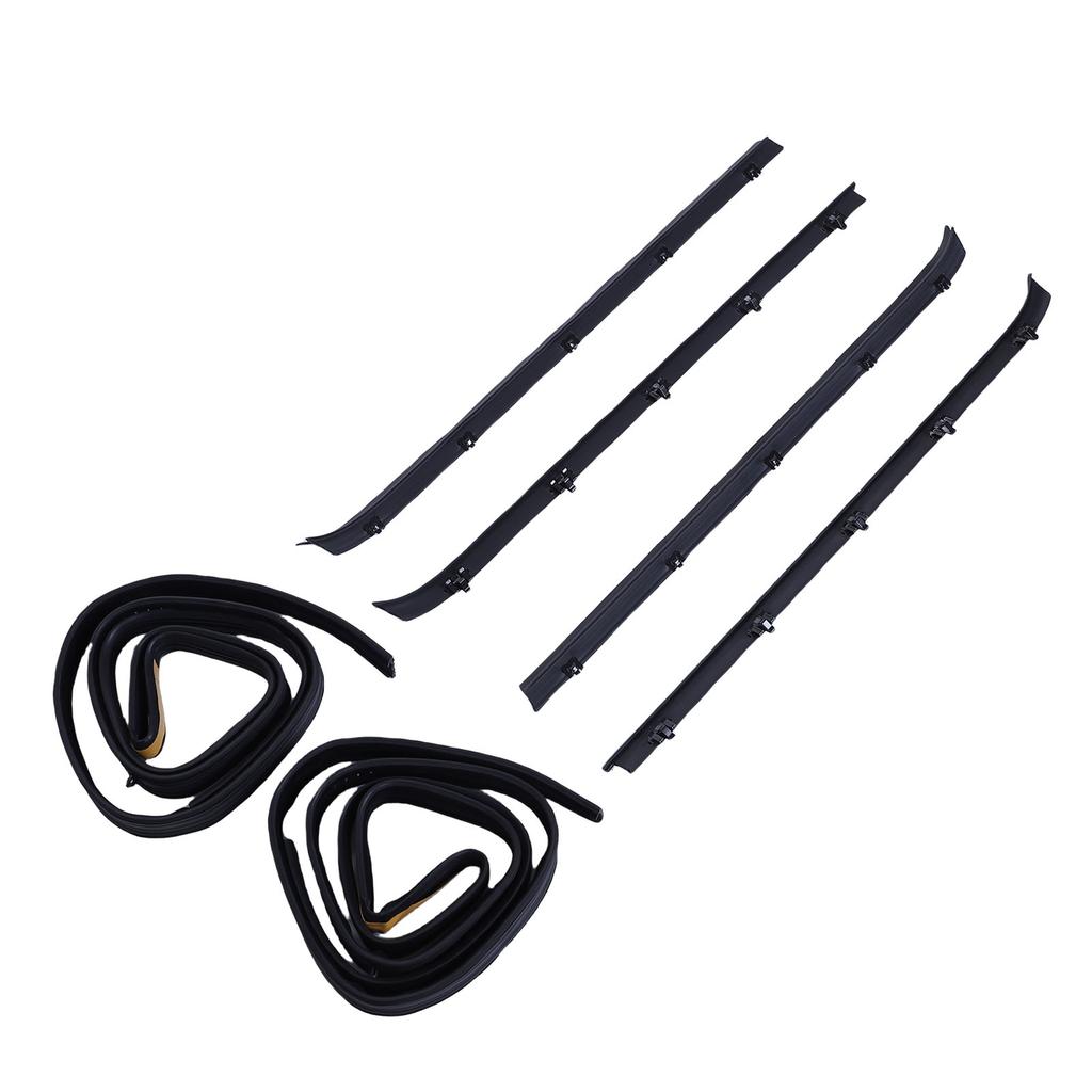 Front Door Window Weatherstrip Kit 15569071 Sweep Felt Trim   Run Channel   Replacement for C1500 C2500 C3500 K1500  00 K3500