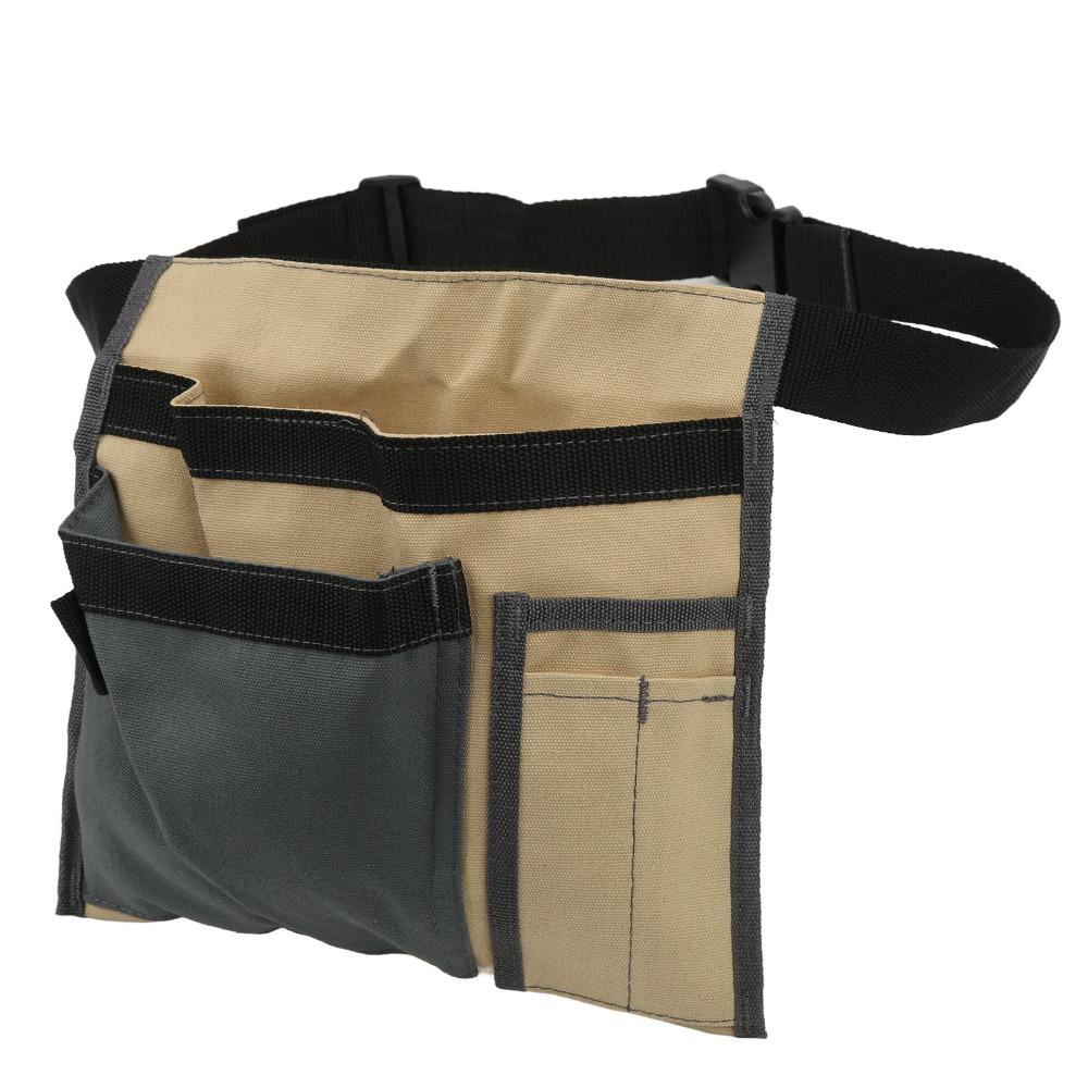 Canvas Tool Belt Bag Adjustable Belt Canvas Organizer Durable Utility Belt Bag  Carpenter Work