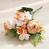 Artificial Flowers Wedding Christmas Craft Wreath Home Decor Accessories Bride Holding Flowers Scrapbooking Silk Hydrangea Peony
