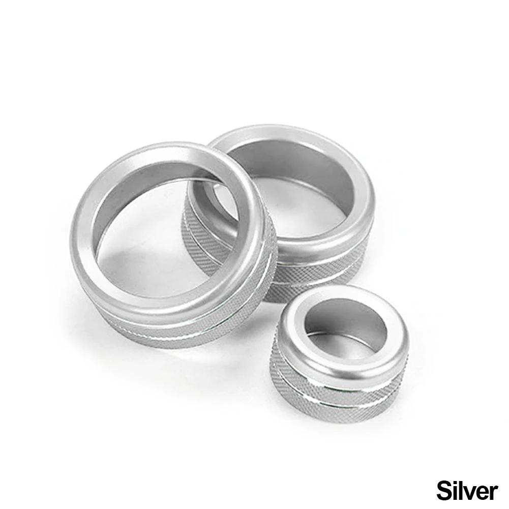 Air Condition Knob Audio Volume Control Button Circle Decoration Trim Ring Cover For BMW 1 2 3 3GT 4 Series X1(With AUTO Button)