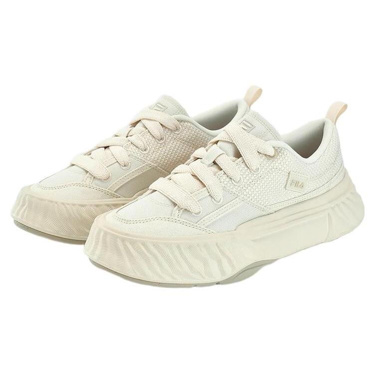 New FILA Fosso Chuanxing Shoes Abrasion Resistant Low Top Canvas Shoes Women's White F12W332301FOM
