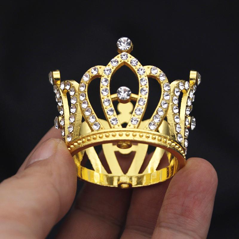 Girls Birthday flower decoration Cake Topper Crown Small Tiaras for Doll Diadem Bridal Wedding Hair Jewelry Tiaras Ornaments