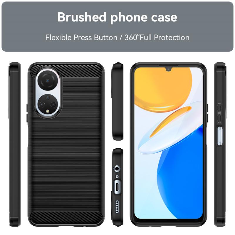 For Huawei Honor X7 Case Cover For Honor X7 Capas New Phone Back Shockproof Bumper Soft TPU Carbon Fiber Cover Honor X 7 8 X8 X7