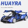 1/32 Pagani Huayra Supercar Diecasts & Toy Vehicles Metal Car Model Shock absorber Sound Light Collection Car Toys Gift