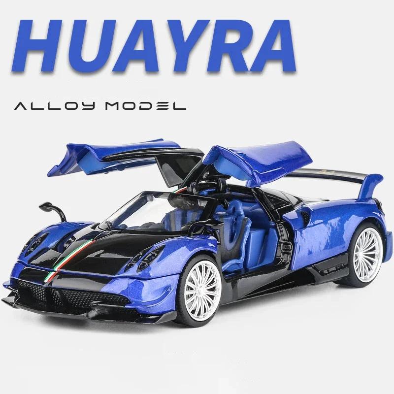 1/32 Pagani Huayra Supercar Diecasts & Toy Vehicles Metal Car Model Shock absorber Sound Light Collection Car Toys Gift