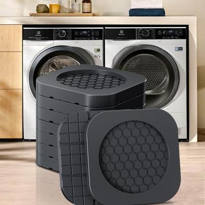 4 Stück Vibrationsdämpfer Waschmaschinenfüße Möbelfüße Universell Stummschaltend Rutschfest Pads Trockner Kühlschrank Gummifüße