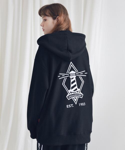 Худи унисекс Ader Robe Маяк Оверсайз Ahd191001-Bk M