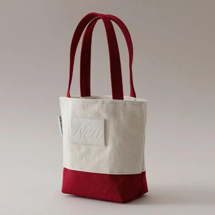 Canvas mini tote bag_red