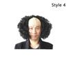 Clown Cosplay Bald Cap Wig Props Headgear Fashion Clown Wig  Halloween Party