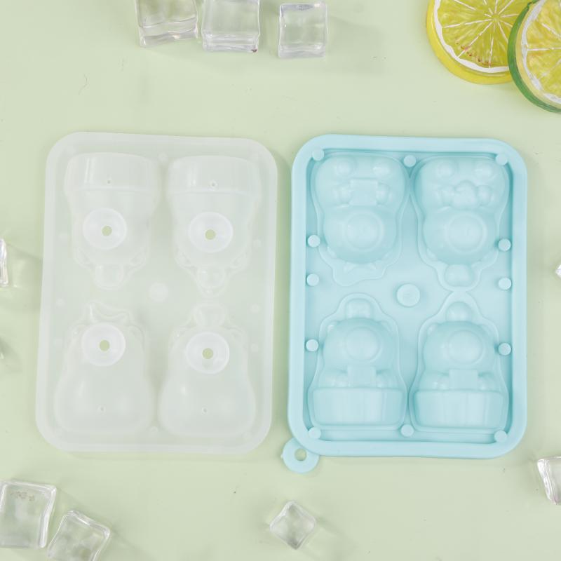 

4 Силиконовая форма в виде капибары, мультяшное животное, форма для шоколадного торта, для конфет, пудинга, лоток для кубиков льда, форма для мыла ручной работы синий